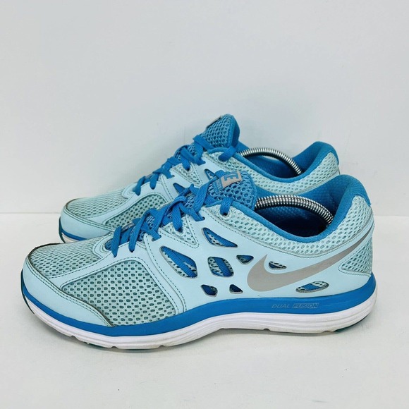Nike Shoes Womens 8.5 Dual Fusion Lite 599560-414 Teal Blue Running Lace Up - Picture 2 of 11